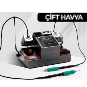 Aifen A902 ÇİFT Kollu Lehimleme Havya İstasyonu Ayarlanabilir Sıcaklık Kontrolü